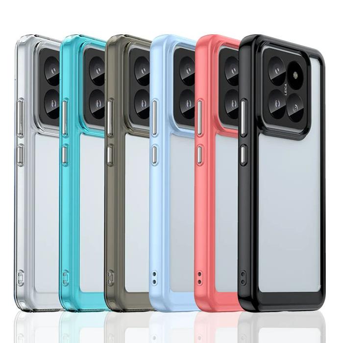 Transparente Silikon/Plastik Hülle/Case mit buntem Rahmen für Xiaomi 15, 15 Pro, 15 Ultra, 14, 14 Pro, 14 Ultra, 14T, 14T Pro, 13, 13 Pro, 13 Lite, 13 Ultra, 13T, 13T Pro, 12, 12 Pro, 12X, 12 Lite, 12T, 12T Pro, 11, Redmi Note 14 Pro Plus | ZITOCASES®