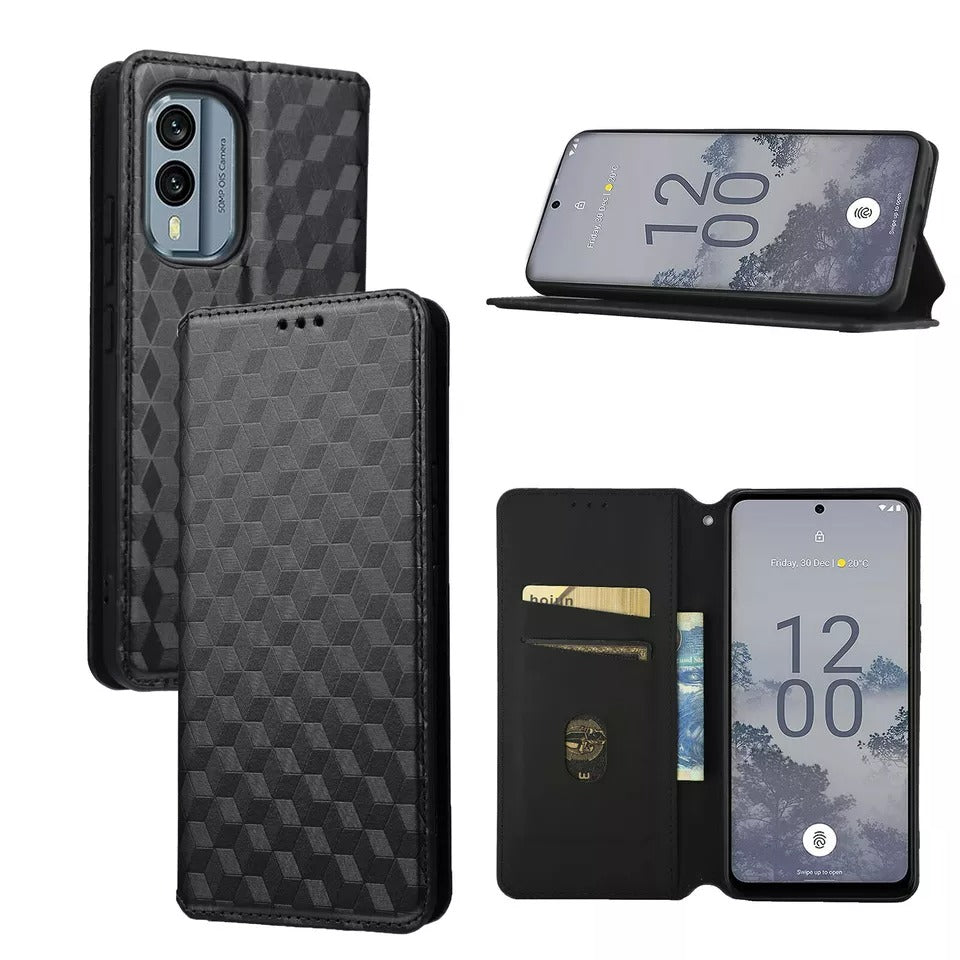 Kunstleder Geometrie-Muster Klapp Hülle/Flip Case für Nokia X-Serie | ZITOCASES®