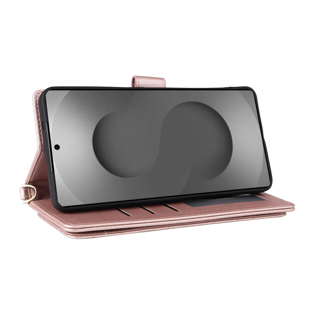 Karierte Kunstleder Brieftaschen Hülle/Case für Samsung Galaxy S26, S26 Plus, S26 Ultra