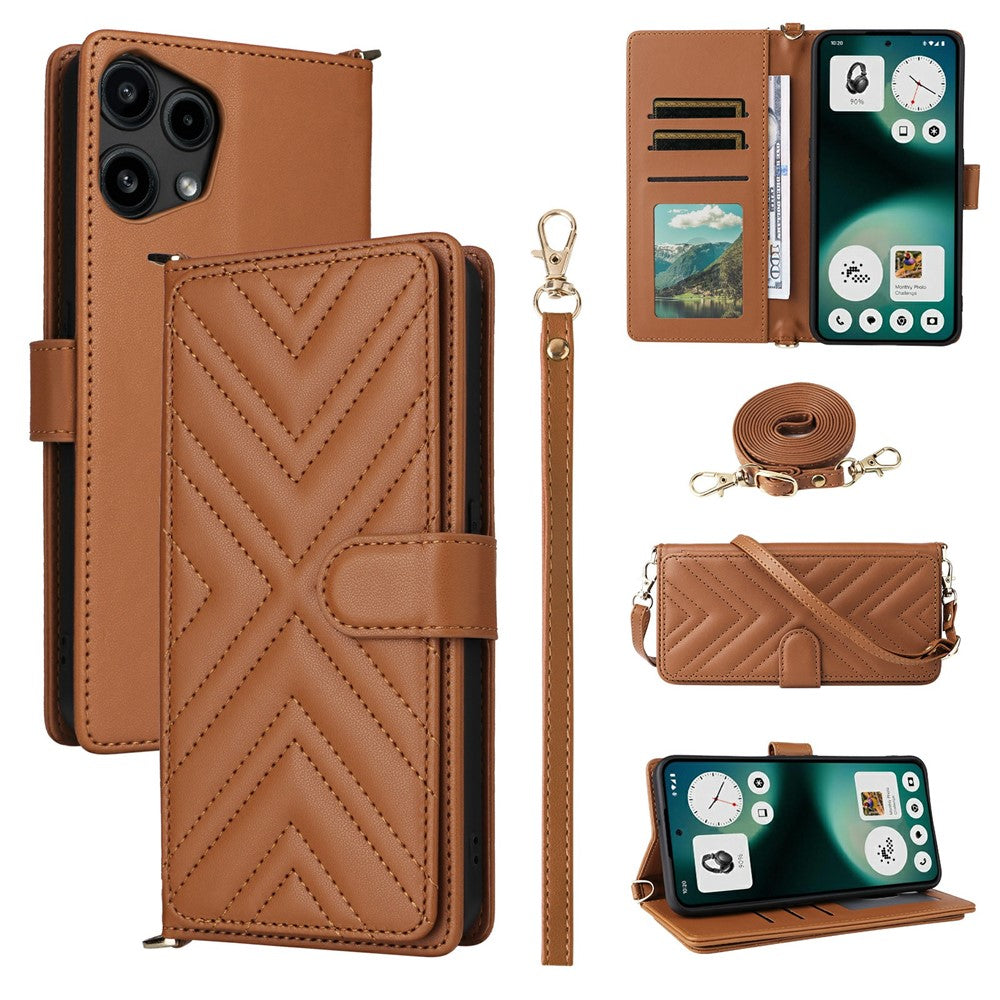 Karierte Kunstleder Brieftaschen Hülle/Case für Nothing Phone (3a) Lite | ZITOCASES®