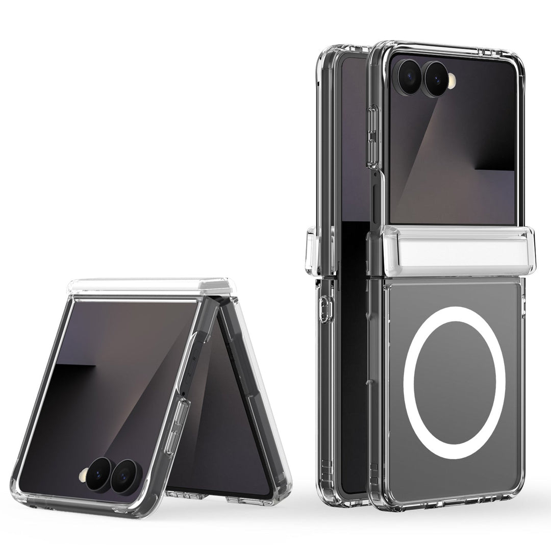 Kristallklare MagSafe/Magnet Hartplastik Hülle/Case für Samsung Galaxy Z Flip 8 | ZITOCASES®