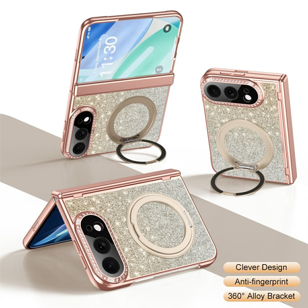 Glitzer/Diamant Vollschutz [KLARSICHT] MagSafe/Magnet Hülle/Case mit integriertem Ständer für iPhone Ultra | ZITOCASES®