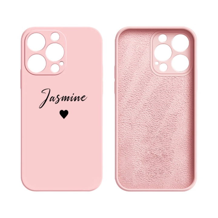 Personalisierte Silikon/Herz Hülle/Case mit individuellem Namen/Wort für iPhone | ZITOCASES®