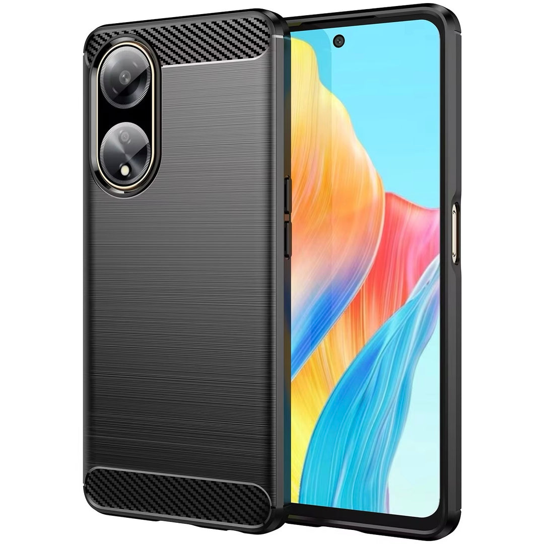 Edle Carbon Akzente Soft Hülle/Case verschiedene Farben für Oppo Reno 12, 11, 10, A, F-Serie | ZITOCASES®