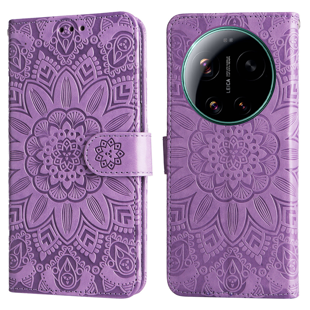 Mandala-Blumen Kunstleder Klapp Hülle/Flip Case für Xiaomi 17 Ultra | ZITOCASES®