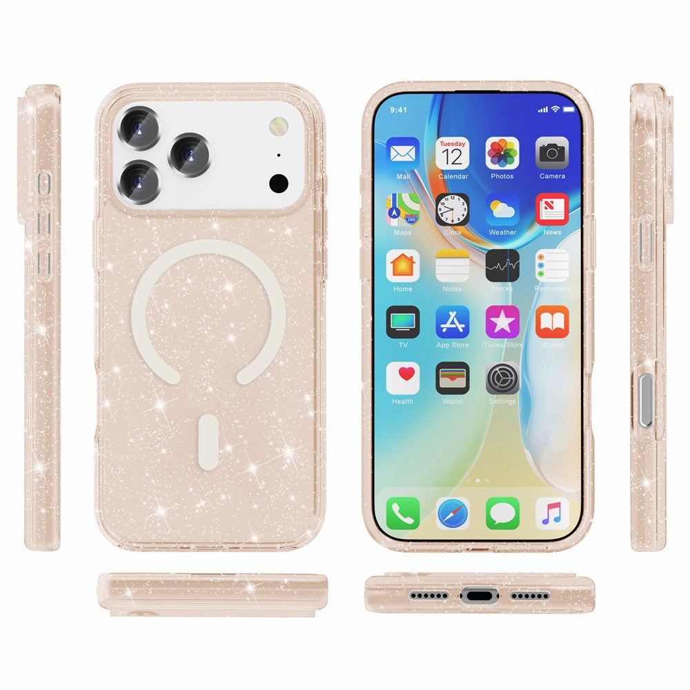 Bunte/Transparente Glitzer Silikon MagSafe/Magnet Hülle/Case für iPhone 18 Pro, 18 Pro Max | ZITOCASES®