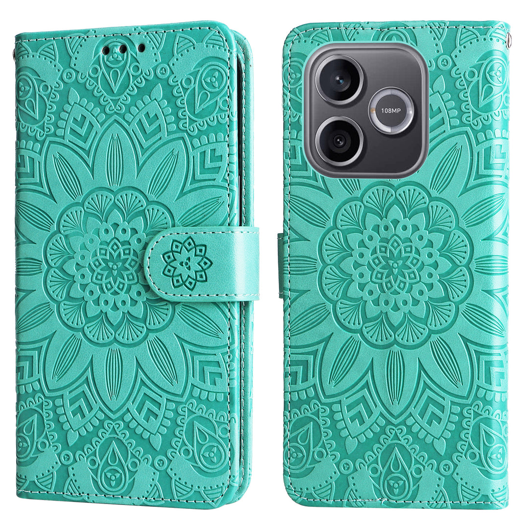 Mandala-Blumen Kunstleder Klapp Hülle/Flip Case für Honor 600 Lite | ZITOCASES®
