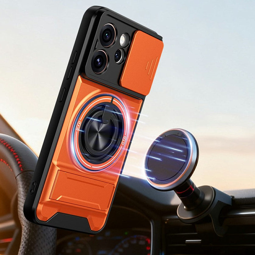 Outdoor MagSafe/Magnet Hülle/Case mit verschiebbarer Kameraabdeckung für Oppo Reno 15, 15 Pro, 15 FS, 15 F | ZITOCASES®