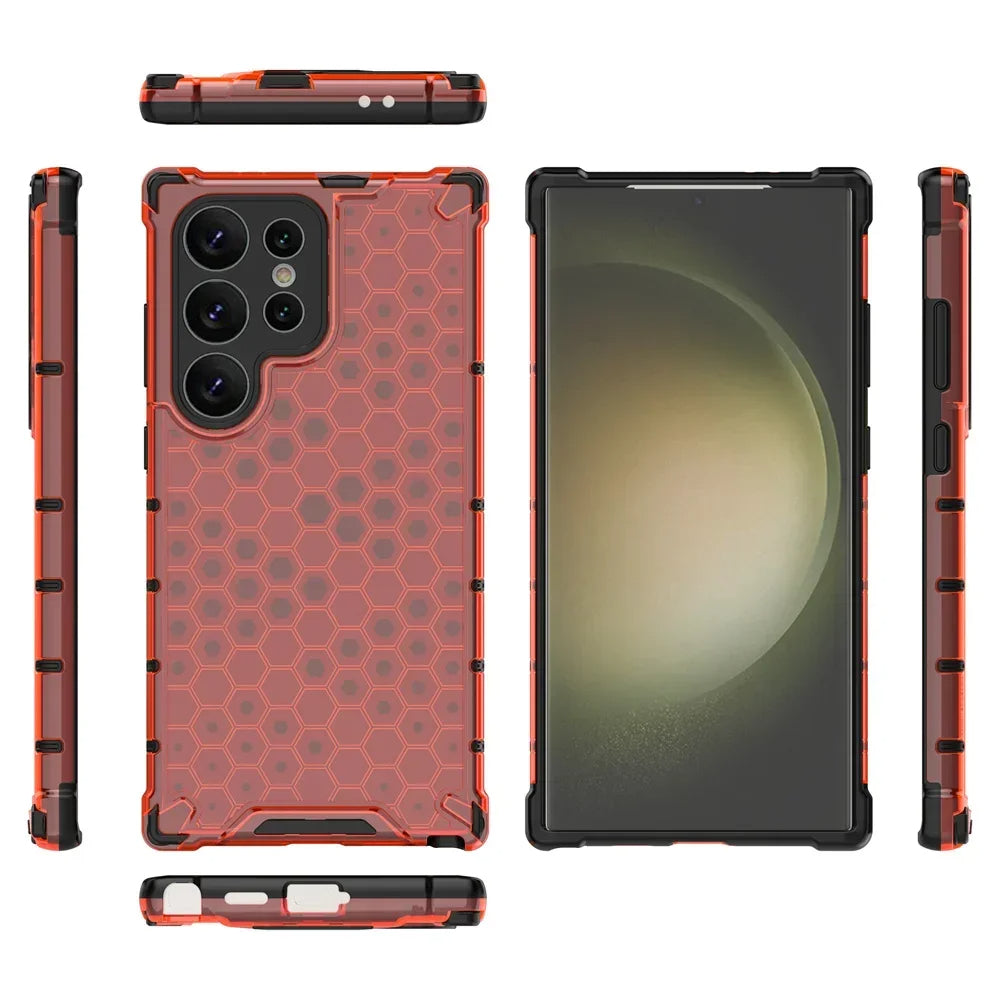 Hybrid/Waben Hülle/Case verschiedene Farben für Samsung Galaxy S25, S25 Plus, S25 Ultra, S24, S24 Plus, S24 Ultra, S24 FE, S23 FE, S23, S23 Plus, S23 Ultra, S22, S22 Plus, S22 Ultra, S21 FE, S21, S21 Plus, S21 Ultra, S20, S20 Plus, S20 Ultra, S20 FE, S10 | ZITOCASES®