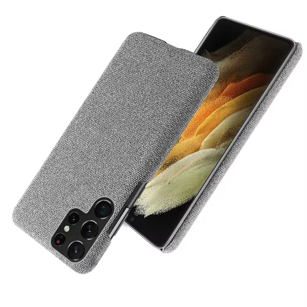 Stoff überzogene Soft Hülle/Case für Samsung Galaxy S24, S24 Plus, S24 Ultra, S24 FE, S23 FE, S23, S23 Plus, S23 Ultra, S22, S22 Plus, S22 Ultra, S21 FE, S21, S21 Plus, S21 Ultra, S20, S20 Plus, S20 Ultra, S20 FE, S10, S10 Lite, Note 20, 20 Ultra, 10 | ZITOCASES®