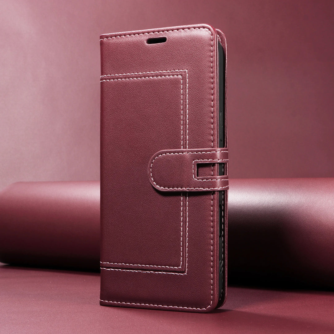 Mehrteilige/Design-Naht Kunstleder Klapp Hülle/Flip Case für Samsung Galaxy S26, S26 Plus, S26 Ultra