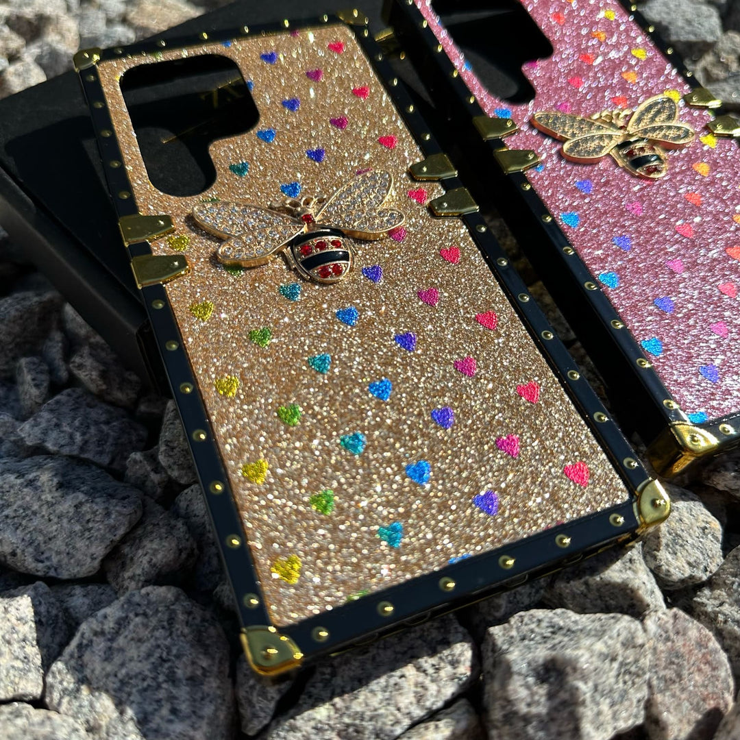 SALE | Samsung Galaxy S24 Ultra | Luxus Bienen/Diamanten Plastik Hülle/Case | ZITOCASES®