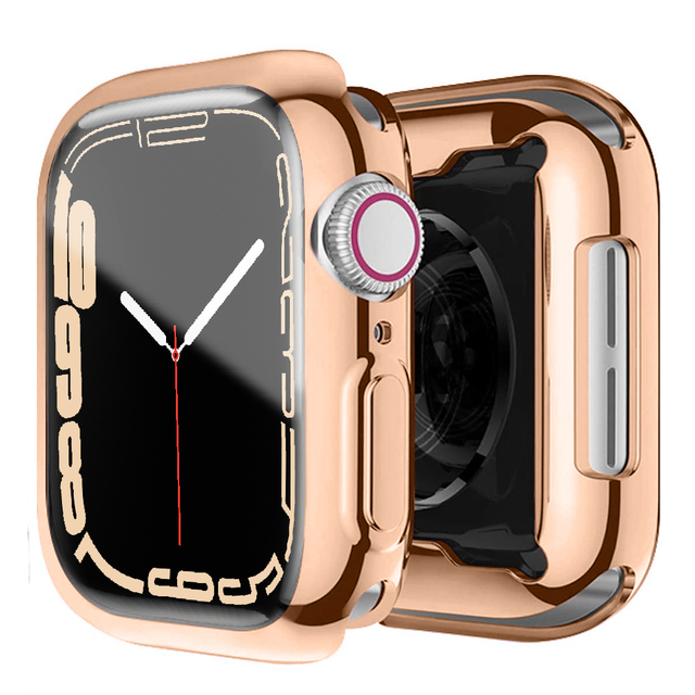 Transparente/Chrom Silikon Vollschutz Hülle/Case für alle Apple Watch Modelle (3) | ZITOCASES®