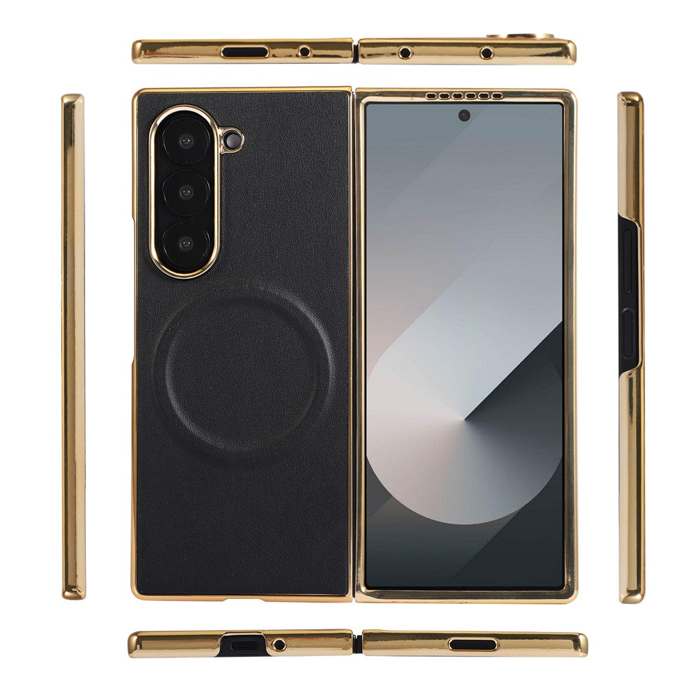 Kunstleder Hochglanz/Chrom MagSafe/Magnet Hülle/Case für Samsung Galaxy Z Fold 8 Ultra | ZITOCASES®