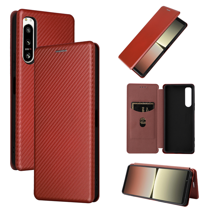 Kunstleder Carbon Klapp Hülle/Flip Case für Sony Xperia L3, XZ1, XZ1 Compact, XZ2 Compact, XZ2 Premium, XZ3, XZ4, XP, X Compact, XZ Premium, Z5, M5, XA, XA1, XA1 Plus, 1 II, 1 III, 1 IV, 1 V, 1 VI, 5, 5 III, 5 V, 5 VI, 8, 10, 10 III, 10 IV, 10 V, 10 VI | ZITOCASES®