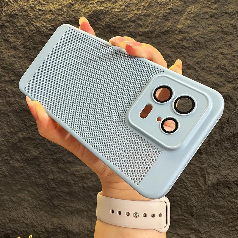 Gelochte/Wärmeableitende Plastik Hülle/Case für Xiaomi Redmi Poco X5, X4, F5-Serie | ZITOCASES®