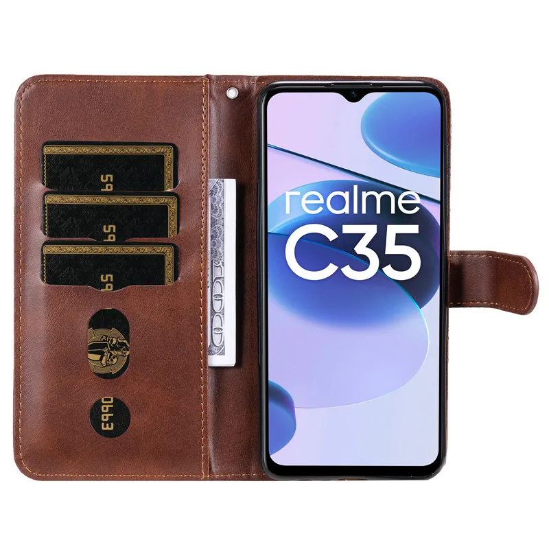 Kunstleder Klapp Hülle/Case mit Kartenfach für Realme GT 6, 6T, NEO 5, 3T, 3, 2, Master Edition, Narzo 50, 30, X50, X2 Pro, X2, C55, C51, C35, C33 C31, C30, C25Y, C21Y, C11, 12 Pro Plus, 12 Plus, 12 Pro, 12, 9 Pro Plus, 9 Pro, 9i, 8 Pro, 8i, 8 | ZITOCASES®