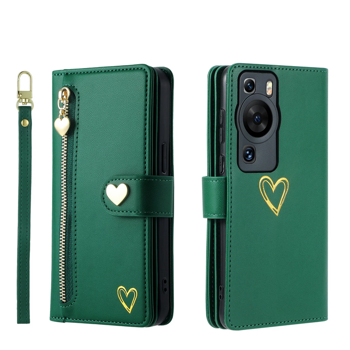 Kunstleder Brieftaschen/Herz Hülle/Case für Huawei Pura 70, 70 Pro, 70 Ultra, P60 Pro, P50, P50 Pro, P40, P40 Pro, P40 Lite, P30, P30 Lite, P30 Pro, P20, P20 Pro, P20 Lite, Mate 60 Pro, 50 Pro, 40 Pro, Nova 12s, 12i, 12 SE | ZITOCASES®