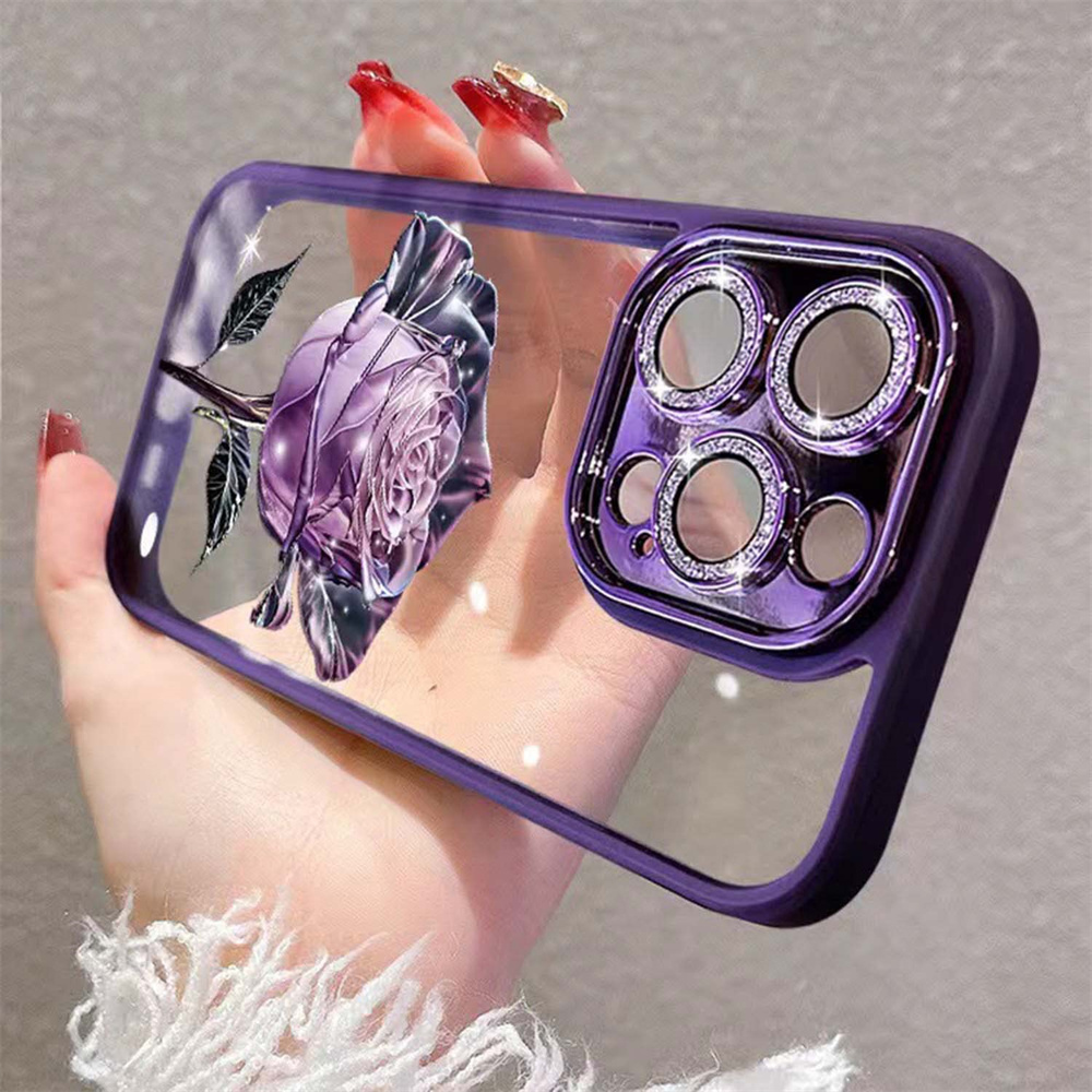 3D Rosen/Blumen Glitzer Soft Hülle/Case für iPhone 16, 16 Plus, 16 Pro, 16 Pro Max, 15, 15 Plus, 15 Pro, 15 Pro Max, 14, 14 Plus, 14 Pro, 14 Pro Max, 13, 13 Pro, 13 Pro Max, 13 Mini, 12, 12 Pro, 12 Pro Max, 12 Mini, SE, 11, 11 Pro, 11 Pro Max | ZITOCASES®