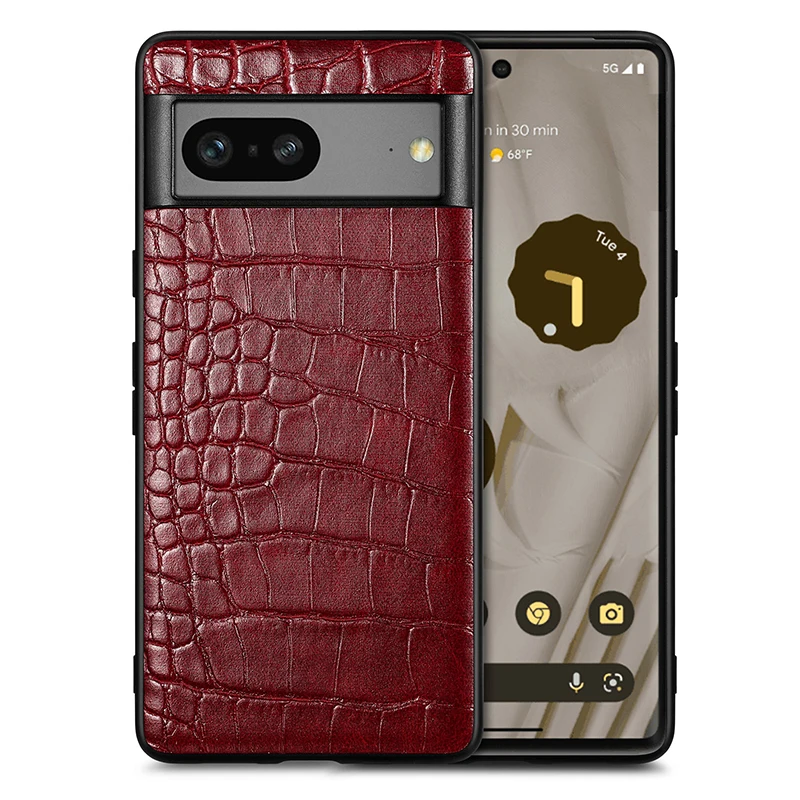 Krokodil-Leder Optik Silikon Hülle/Case verschiedene Farben für Google Pixel 9, 9 Pro, 9 Pro XL, 9A, 8, 8 Pro, 8A, 7, 7 Pro, 7A, 6, 6A, 6 Pro, 5, 4, 4 XL, 4A, 3, 3 Xl, 3A, 3A XL | ZITOCASES®