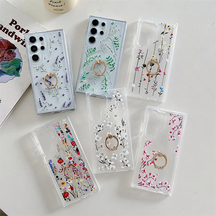 Blumen Motiv Soft Hülle/Case inkl. Ring für Samsung Galaxy Note-Serie | ZITOCASES®