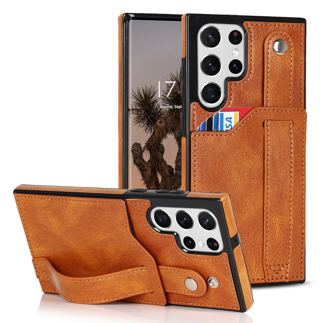 Kunstleder Kartenfach Hülle/Case mit Halteband für Samsung Galaxy S25, S25 Plus, S25 Ultra, S24, S24 Plus, S24 Ultra, S24 FE, S23 FE, S23, S23 Plus, S23 Ultra, S22, S22 Plus, S22 Ultra, S21 FE, S21, S21 Plus, S21 Ultra, S20, S20 Plus, S20 Ultra | ZITOCASES®