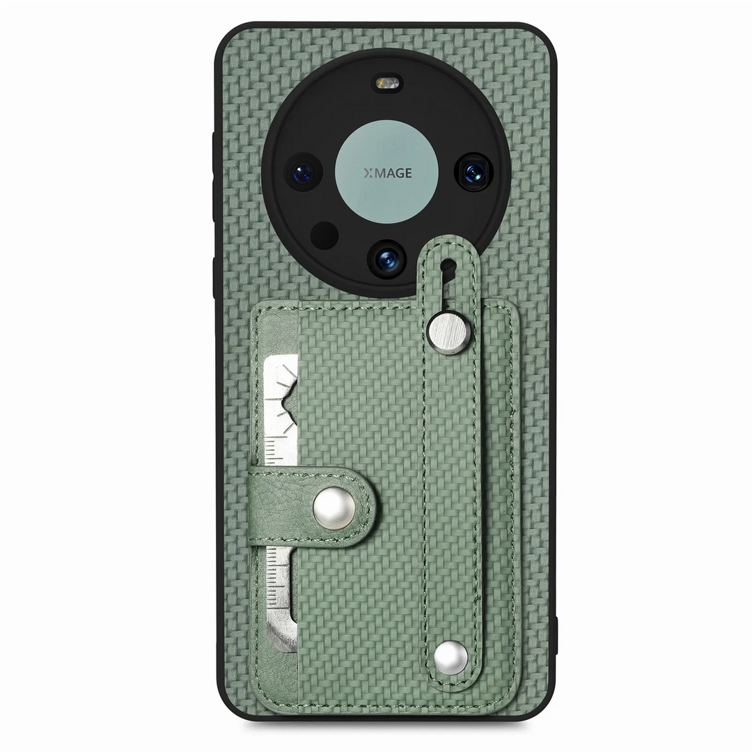 Kunstleder/Carbon Optik Kartenfach Hülle/Case für Huawei Nova-Serie | ZITOCASES®