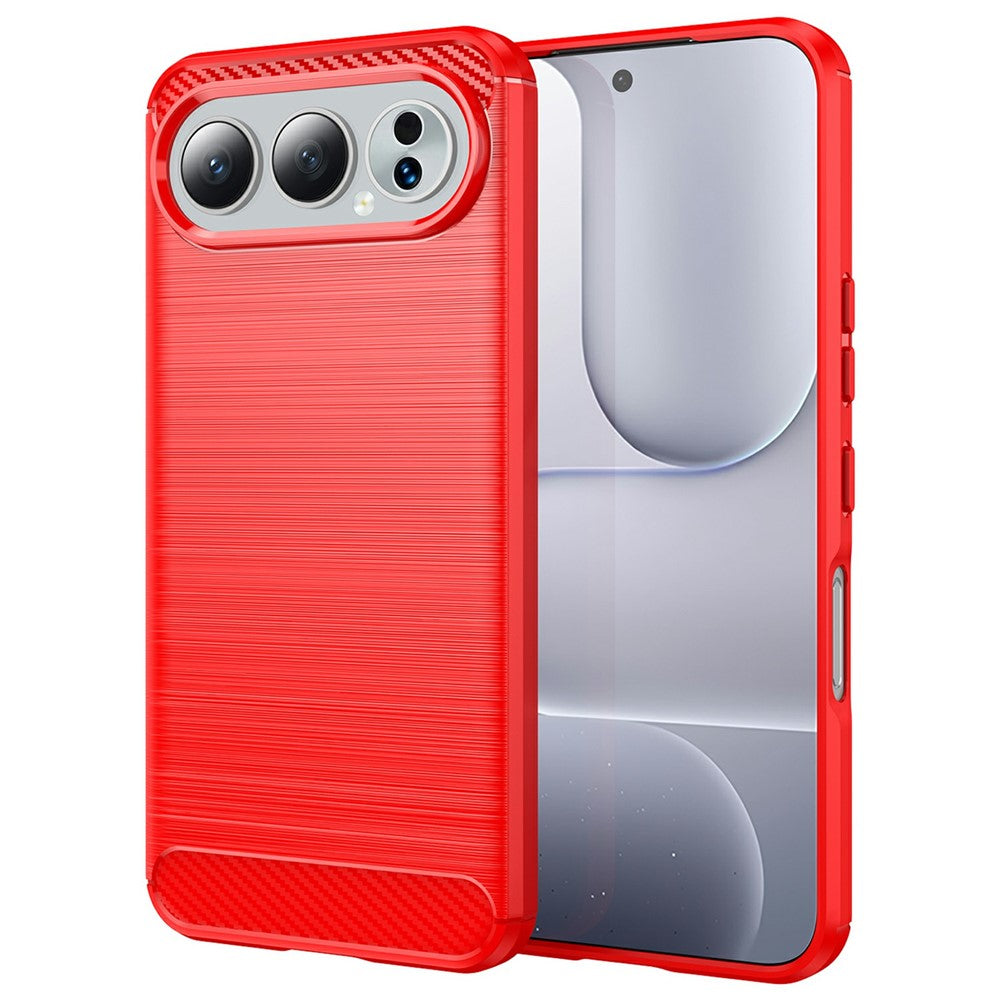 Metallstruktur/Carbon Optik Silikon Hülle/Case für Honor 500, 500 Pro | ZITOCASES®