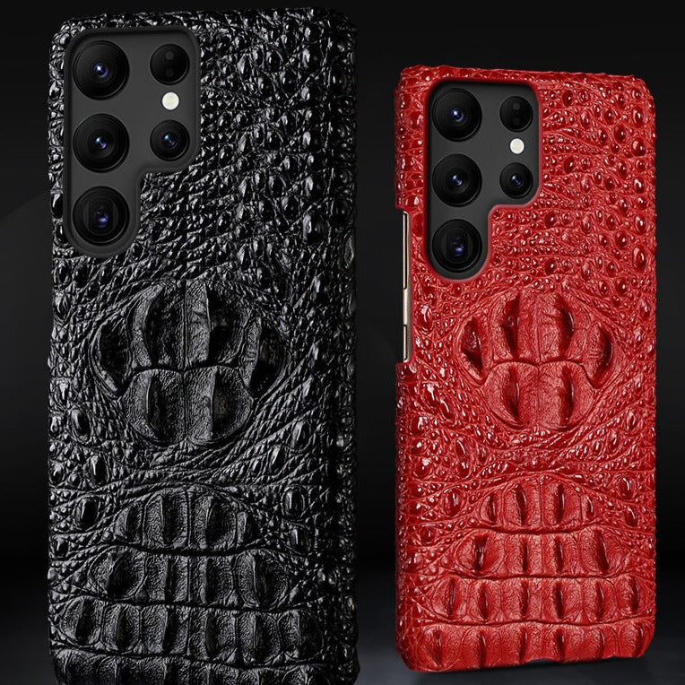 3D Krokodil-Kunstleder Hülle/Case für Samsung Galaxy S25, Note-Serie | ZITOCASES®