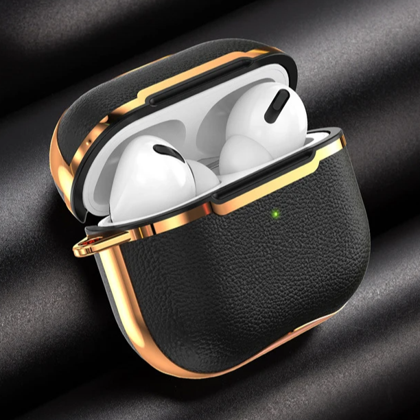 Kunstleder Chrom Akzente Hülle/Case  für AirPods Pro 1, 2 | ZITOCASES®