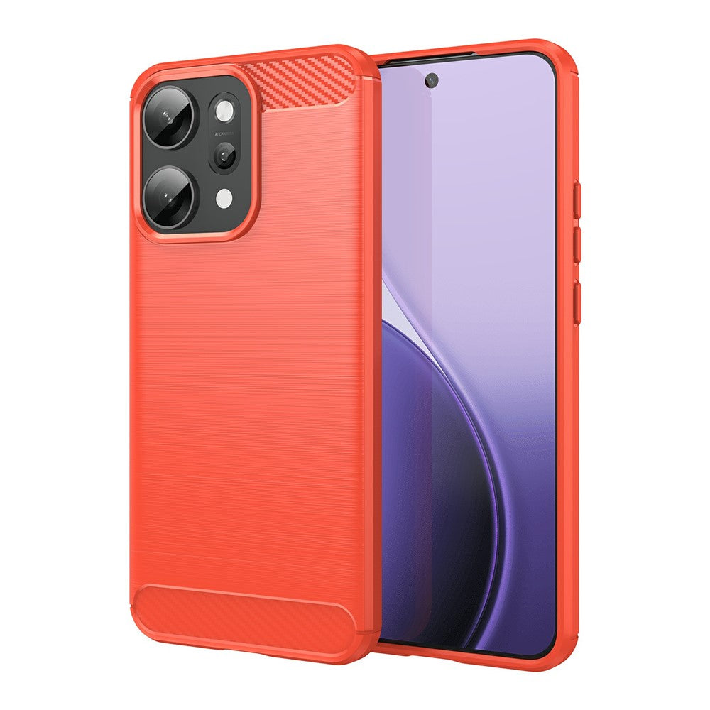 Metallstruktur/Carbon Optik Silikon Hülle/Case für Oppo Reno 14, 14 F, 14 Pro | ZITOCASES®
