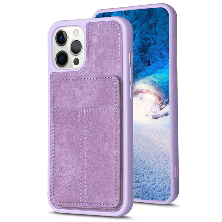 Kunstleder Kreditkartenfach Hülle/Case für iPhone 16, 15, 14-Serie | ZITOCASES®