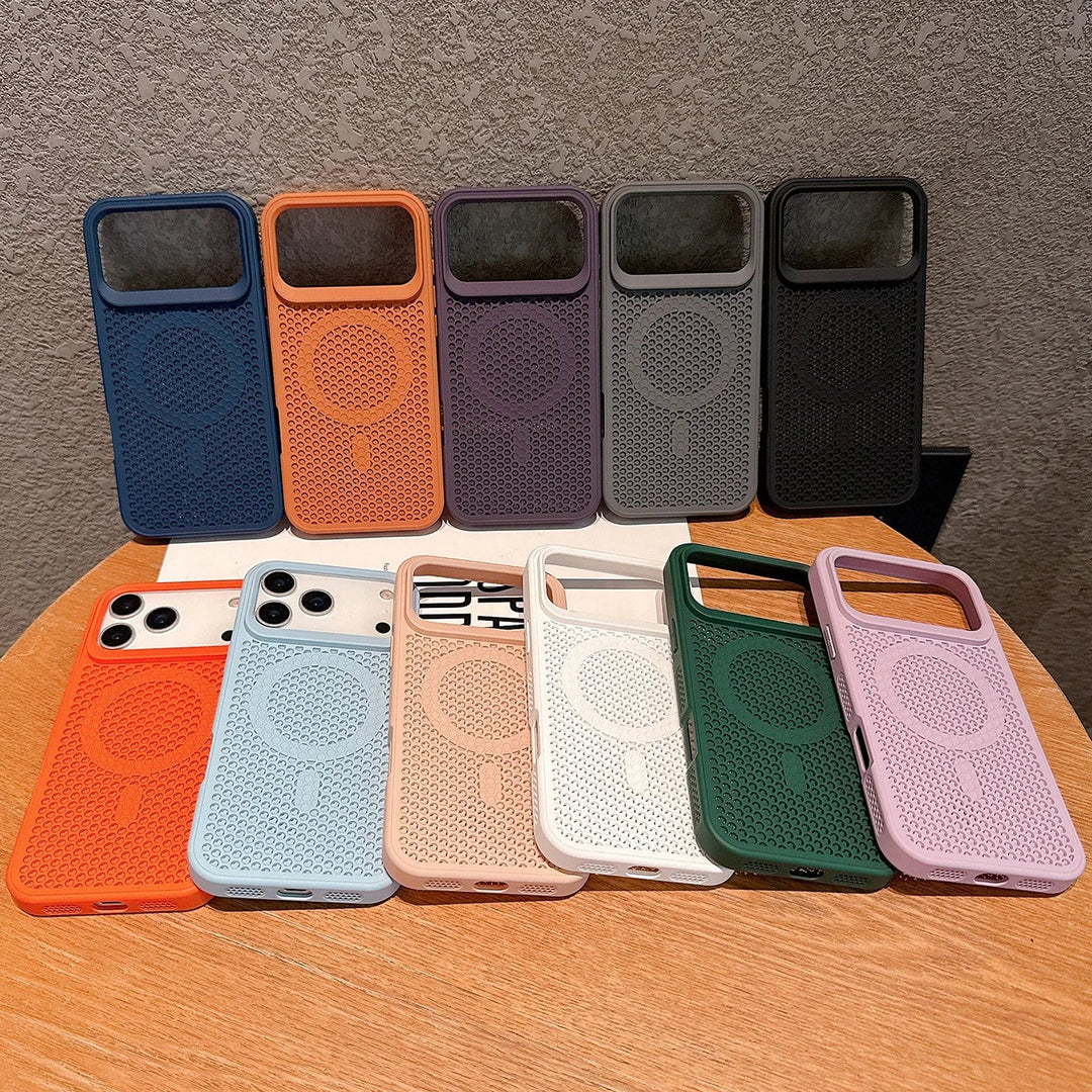 Gelochte/Wärmeableitende MagSafe/Magnet Silikon Hülle/Case für iPhone 17 Pro, 17 Pro Max | ZITOCASES®