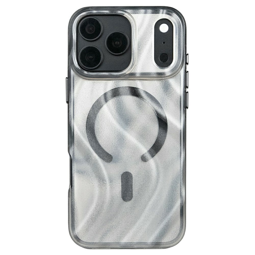 Stoßabsorbierende/Transparente Wellen Optik MagSafe/Magnet Hülle/Case für iPhone 18 Pro, 18 Pro Max | ZITOCASES®