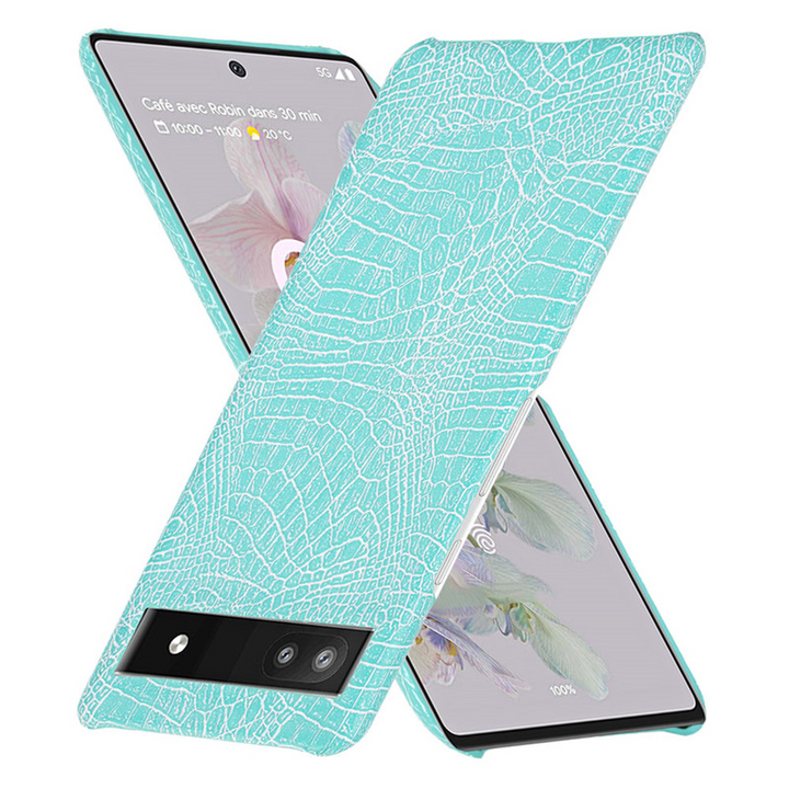 Krokodil-Leder Optik Hülle/Case verschiedene Farben für Google Pixel 9, 8-Serie | ZITOCASES®