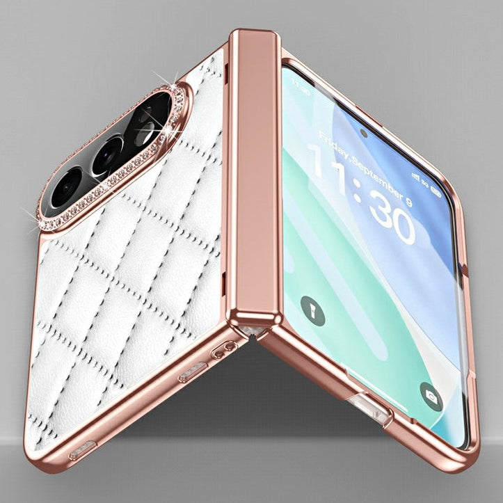 Karierte/Diamant Kunstleder Vollschutz [KLARSICHT] Hülle/Case für iPhone Ultra | ZITOCASES®
