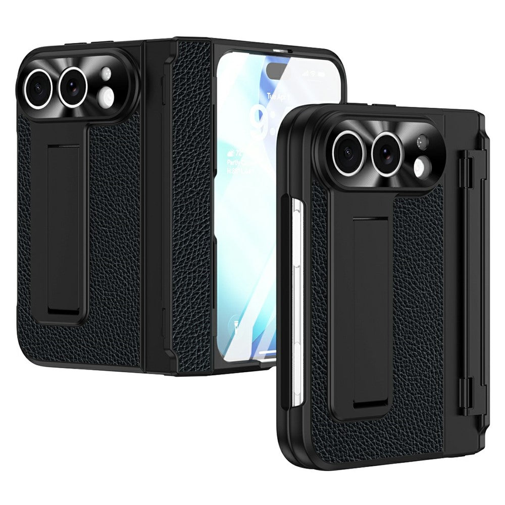 Bunte Kunstleder/Hartplastik Vollschutz [KLARSICHT] Hülle/Case mit integriertem Ständer für iPhone Ultra | ZITOCASES®