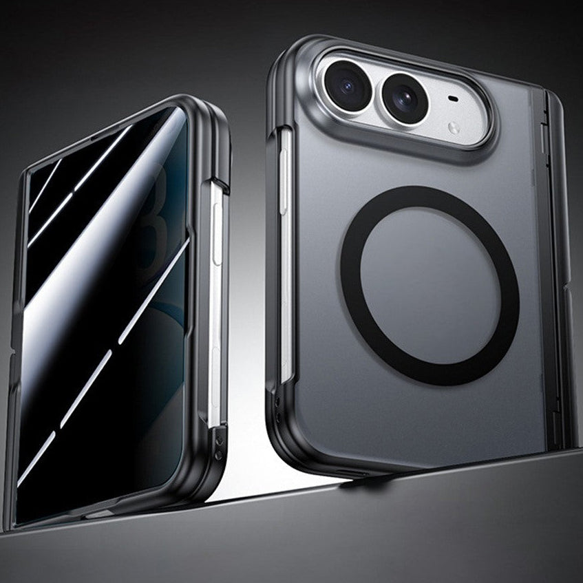 Matte/Transparente Vollschutz [SICHTSCHUTZ] MagSafe/Magnet Hülle/Case mit integriertem Ständer für iPhone Ultra | ZITOCASES®