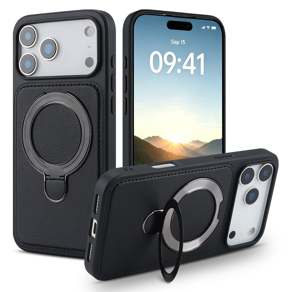 Kunstleder MagSafe/Magnet Hülle/Case mit integriertem Ständer für iPhone 18 Pro, 18 Pro Max