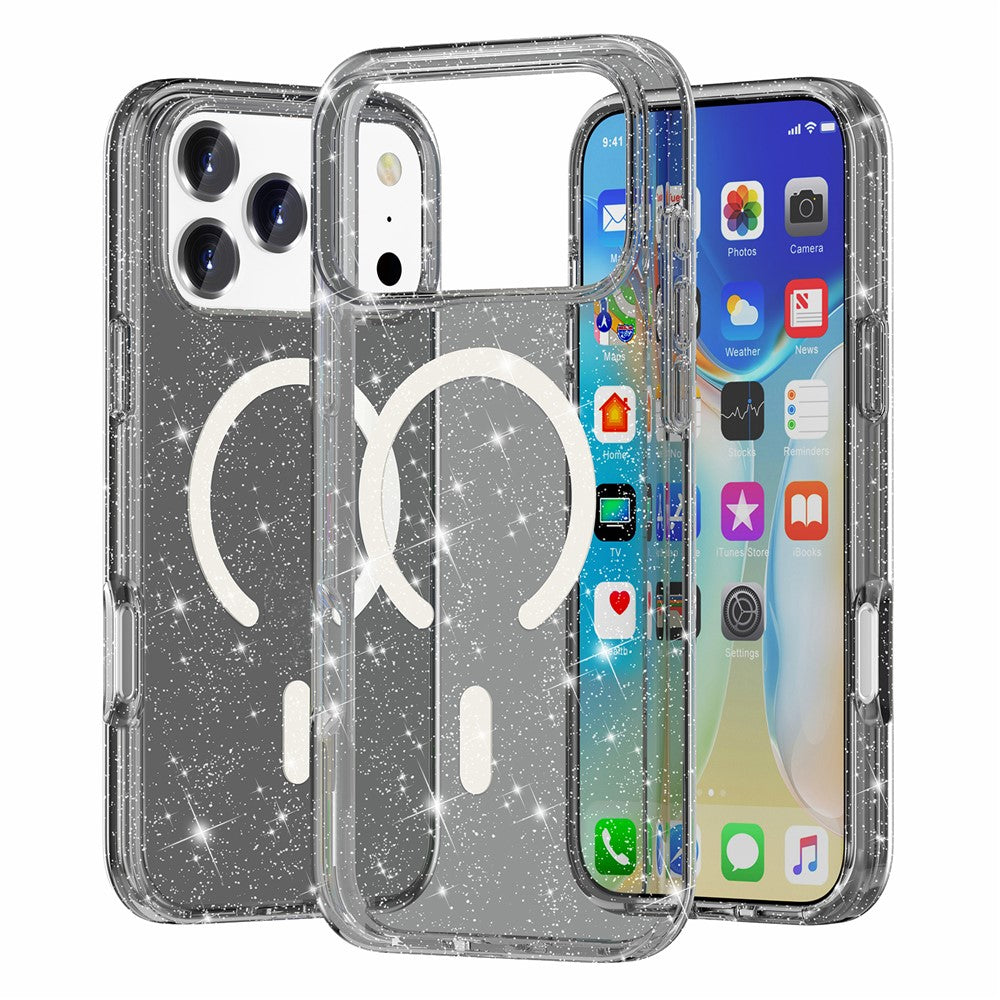 Bunte/Transparente Glitzer Silikon MagSafe/Magnet Hülle/Case für iPhone 18 Pro, 18 Pro Max | ZITOCASES®