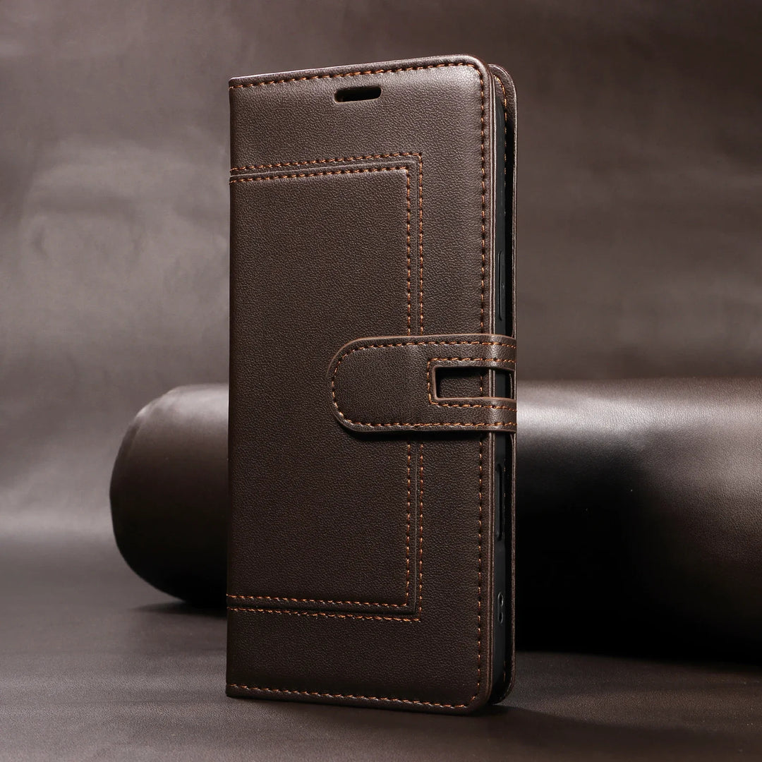 Mehrteilige/Design-Naht Kunstleder Klapp Hülle/Flip Case für Samsung Galaxy S26, S26 Plus, S26 Ultra