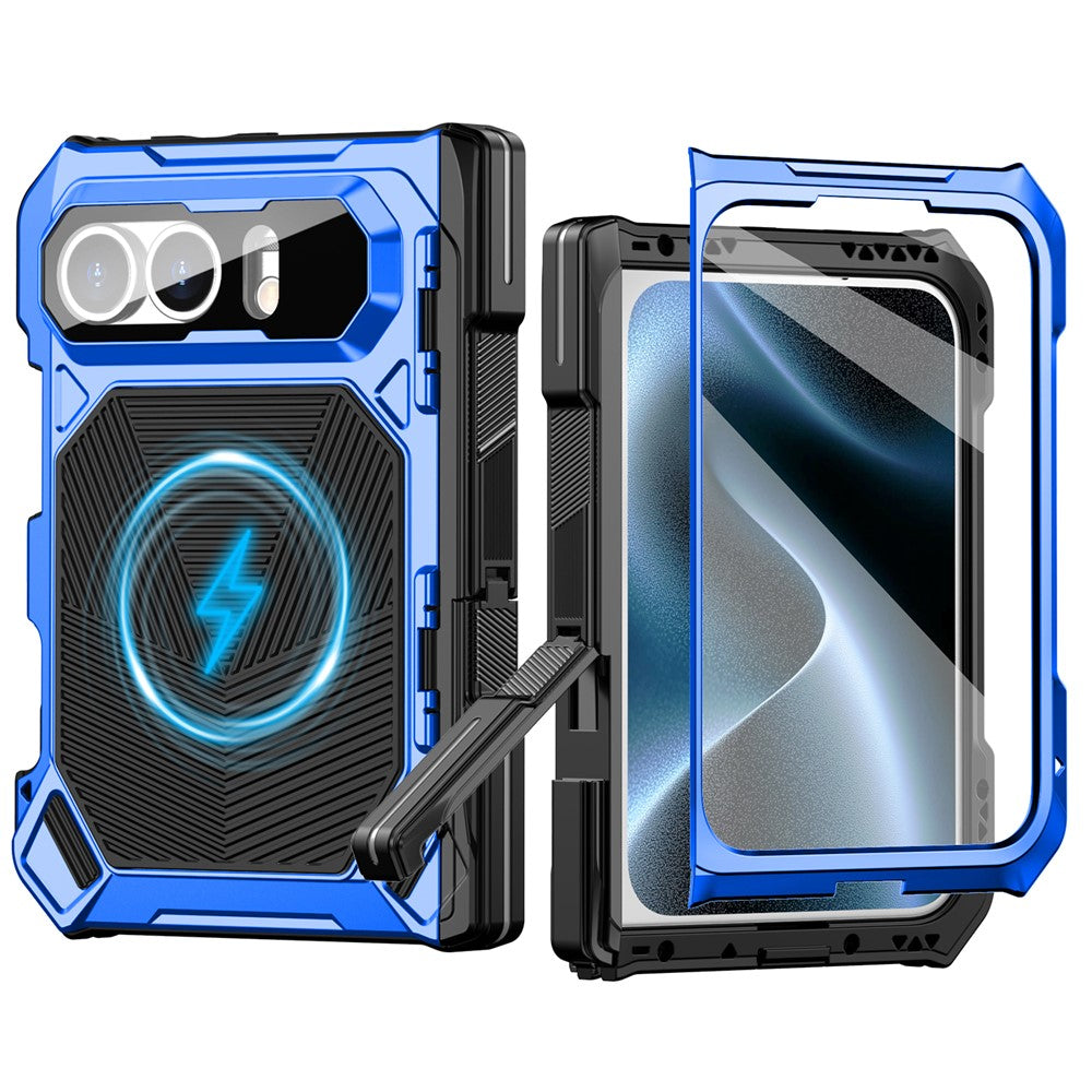 Verschraubbare 360° Aluminium Outdoor Vollschutz Hülle/Case mit integriertem Ständer für iPhone Duo