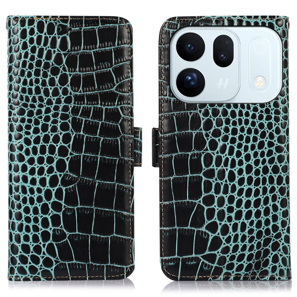 Krokodil-Leder Optik Kunstleder Klapphülle/Flipcase für Oppo Find X10, X10 Pro Max