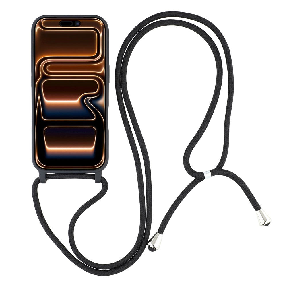 Bunte Silikon Hülle/Case zum Umhängen (Inkl. Kordel) für iPhone 18 Pro, 18 Pro Max
