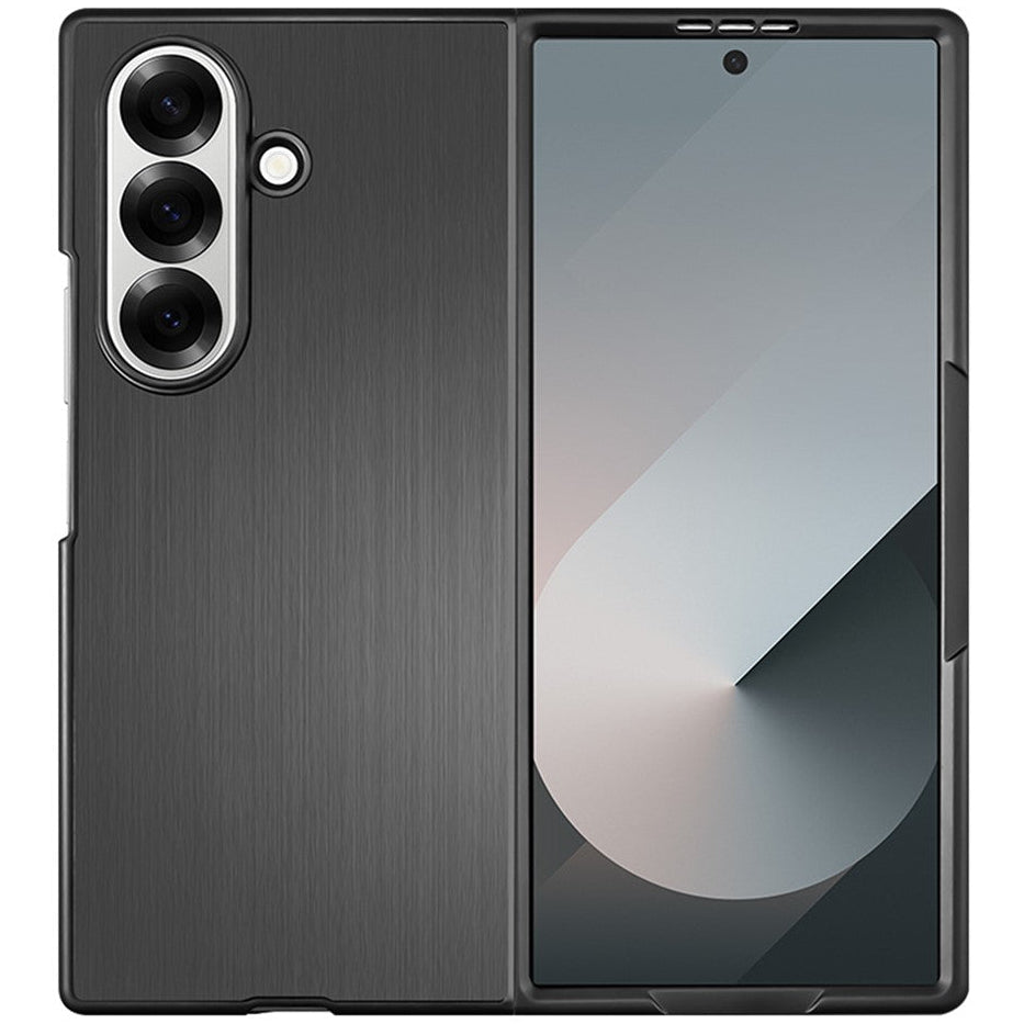 Metallstruktur Optik Hartplastik Hülle/Case für Samsung Galaxy Z Fold 8 Ultra