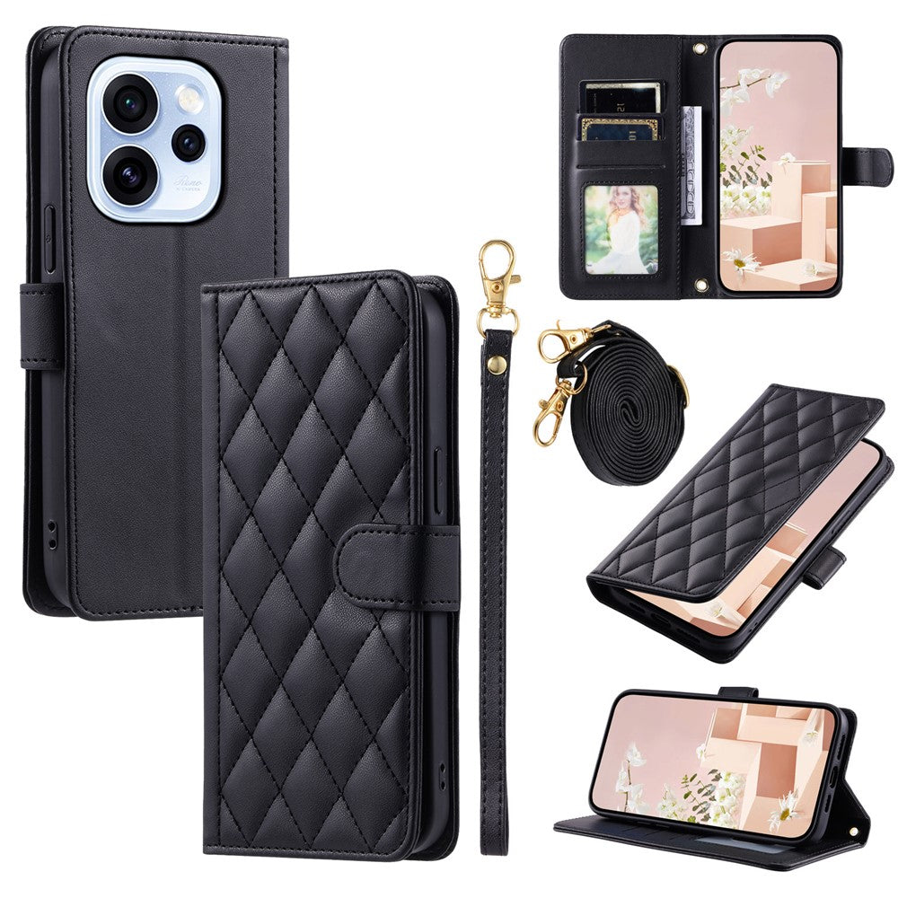 Karierte Kunstleder Brieftaschen Hülle/Case für Oppo Reno 15, 15 Pro, 15 FS, 15 F | ZITOCASES®