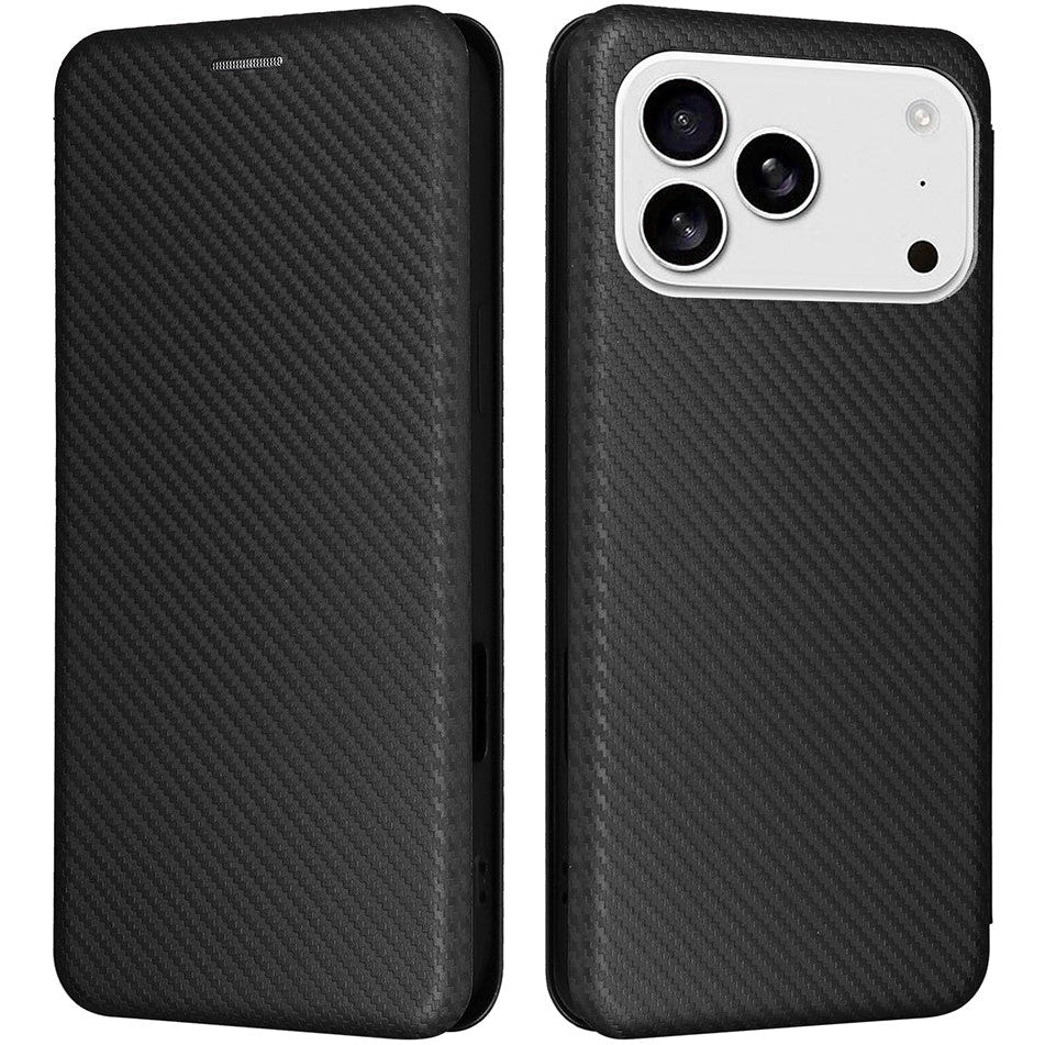 Carbon Optik Klapphülle/Flipcase für iPhone 18 Pro, 18 Pro Max | ZITOCASES®