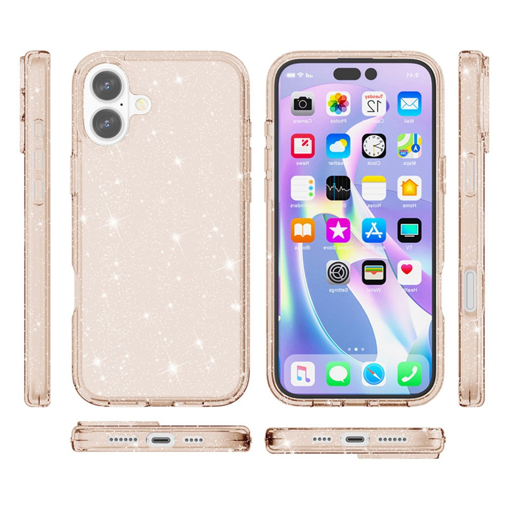 Bunte/Transparente Glitzer Silikon Hülle/Case für iPhone 17
