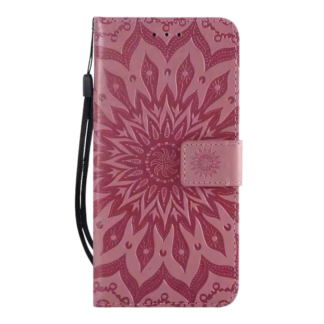 Mandala-Blumen Kunstleder Klapp Hülle/Flip Case für Honor Magic 6, 5, 4-Serie | ZITOCASES®