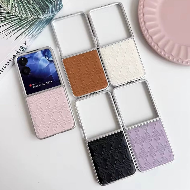 Karierte Kunstleder Hülle/Case für Xiaomi MIX Flip | ZITOCASES®